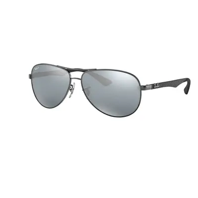 Ray-Ban Man Sunglass RB8313 Carbon Fibre - Frame color: Gunmetal, Lens color: Silver