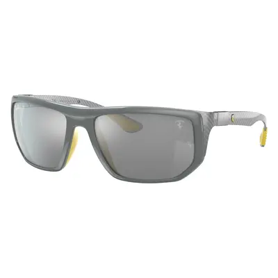 Ray-Ban Unisex Sunglass RB8361M Scuderia Ferrari Collection - Frame color: Grey, Lens color: Gr