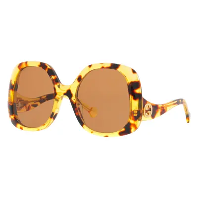 Gucci Woman Sunglass GG1235S - Frame color: Tortoise, Lens color: Brown