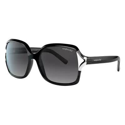 Sunglass Hut Collection Woman Sunglass HU2002 - Frame color: Black, Lens color: Polar Grey Grad