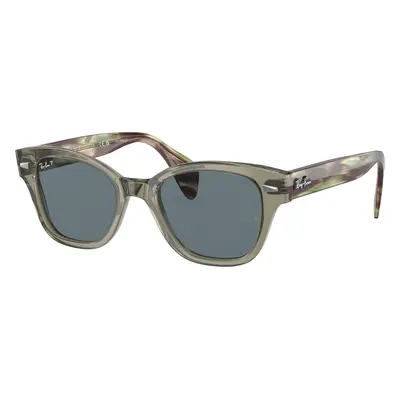 Ray-Ban Unisex Sunglass RB0880S - Frame color: Transparent Green, Lens color: Dark Blue