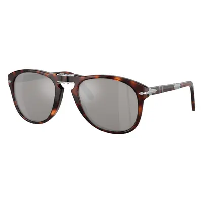 Persol Man Sunglass PO0714SM 714SM - Steve McQueen - Frame color: Havana, Lens color: Platinum 