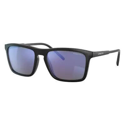 Arnette Unisex Sunglass AN4283 Shyguy - Frame color: Matte Black, Lens color: Polarized Dark Gr