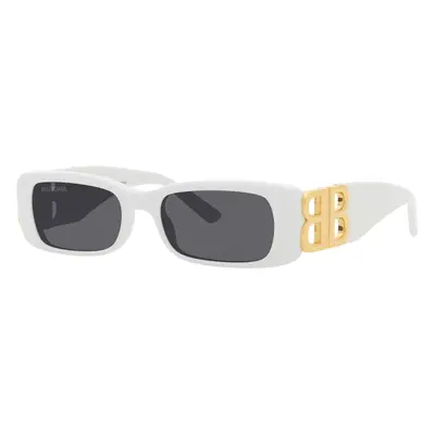 Balenciaga Woman Sunglass BB0096S - Frame color: White, Lens color: Grey