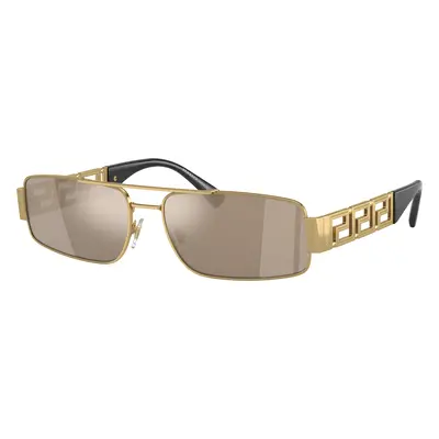 Versace Man Sunglass VE2257 - Frame color: Gold, Lens color: Light Brown Mirror Dark Gold