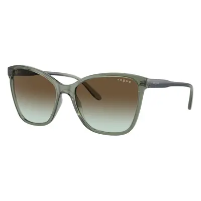 Vogue Eyewear Woman Sunglass VO5520S - Frame color: Transparent Mallard Green, Lens color: Gree