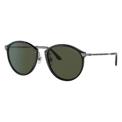 Giorgio Armani Man Sunglass AR 318SM - Frame color: Black, Lens color: Green