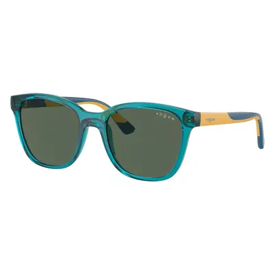 Vogue Eyewear Unisex Sunglass VJ2019 - Frame color: Transparent Blue, Lens color: Dark Green