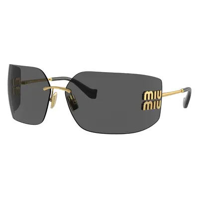 Miu Miu Woman Sunglass MU 54YS - Frame color: Gold, Lens color: Dark Grey