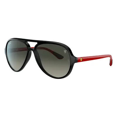 Ray-Ban Unisex Sunglass RB4125M Scuderia Ferrari Collection - Frame color: Black, Lens color: G