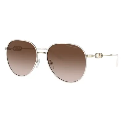 Michael Kors Woman Sunglass MK1128J Empire - Frame color: Light Gold/White, Lens color: Brown G