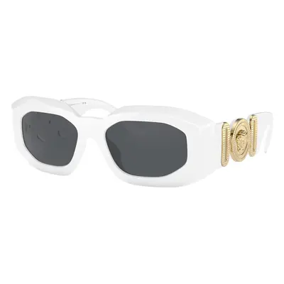 Versace Man Sunglass VE4425U - Frame color: White, Lens color: Dark Grey