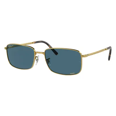 Ray-Ban Unisex Sunglass RB3717 - Frame color: Gold, Lens color: Blue