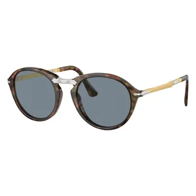 Persol Unisex Sunglass PO3274S - Frame color: Caffe, Lens color: Light Blue