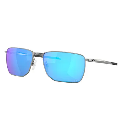 Oakley Man Sunglass OO4142 Ejector - Frame color: Satin Chrome, Lens color: Prizm Sapphire