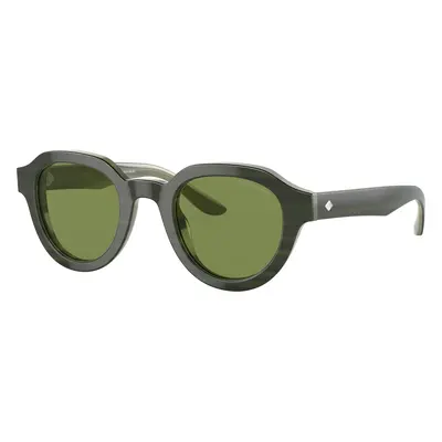 Giorgio Armani Woman Sunglass AR8172U - Frame color: Bilayer Marble Green, Lens color: Green