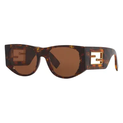 Fendi Woman Sunglass Baguette FE40109I - Frame color: Tortoise, Lens color: Brown