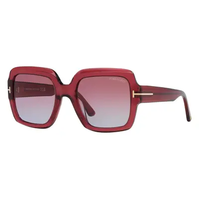 Tom Ford Woman Sunglass Kaya - Frame color: Red Shiny, Lens color: Purple