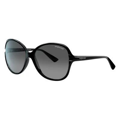 Sunglass Hut Collection Woman Sunglass HU2001 - Frame color: Black, Lens color: Polarized Grey 