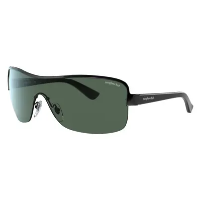 Sunglass Hut Collection Unisex Sunglass HU1003 - Frame color: Black, Lens color: Dark Green