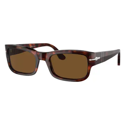 Persol Unisex Sunglass PO3326S - Frame color: Havana, Lens color: Brown Polarized