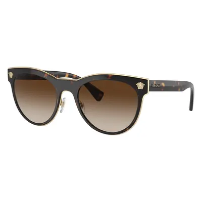 Versace Woman Sunglass VE2198 - Frame color: Havana, Lens color: Brown Gradient Dark Brown