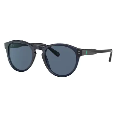 Polo Ralph Lauren Man Sunglass PH4172 - Frame color: Shiny Transparent Blue, Lens color: Dark B