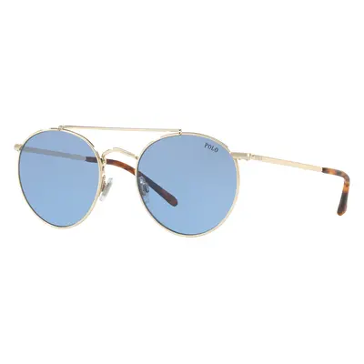 Polo Ralph Lauren Man Sunglass PH3114 - Frame color: Shiny Pale Gold, Lens color: Light Blue