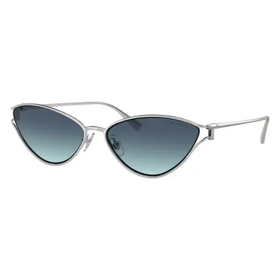 Tiffany & Co. Woman Sunglass TF3095 - Frame color: Silver, Lens color: Azure Gradient Blue