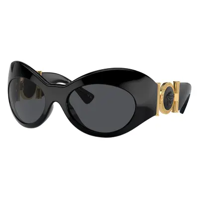 Versace Woman Sunglass VE4462 - Frame color: Black, Lens color: Dark Grey