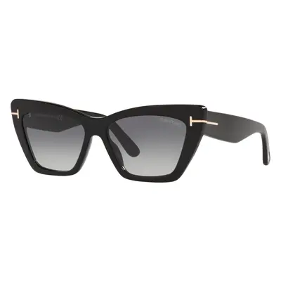 Tom Ford Woman Sunglass FT0871 - Frame color: Black Shiny, Lens color: Grey Gradient