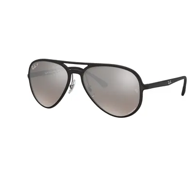 Ray-Ban Unisex Sunglass RB4320CH Chromance - Frame color: Black, Lens color: Silver