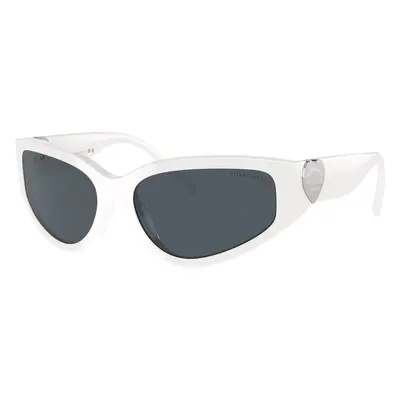 Tiffany & Co. Woman Sunglass TF4217 - Frame color: Bright White, Lens color: Dark Grey