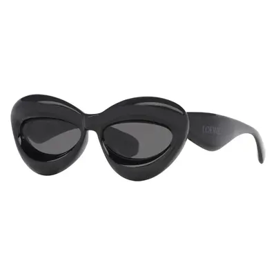 Loewe Woman Sunglass LW40097I - Frame color: Black Shiny, Lens color: Grey