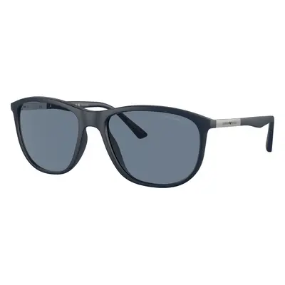 Emporio Armani Man Sunglass EA4201 - Frame color: Matte Blue, Lens color: Dark Blue Polarized