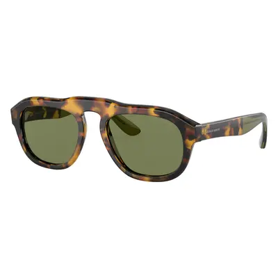 Giorgio Armani Man Sunglass AR8173 - Frame color: Yellow Havana, Lens color: Green