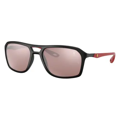 Ray-Ban Man Sunglass RB4329M Scuderia Ferrari Collection - Frame color: Black, Lens color: Silv