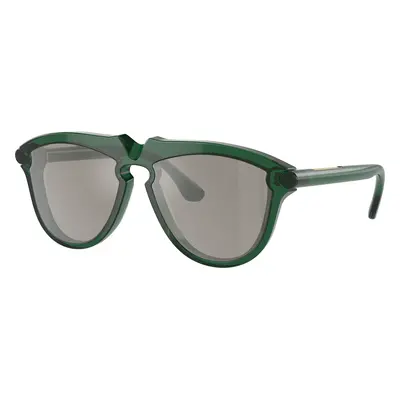 Burberry Man Sunglass BE4417U - Frame color: Green, Lens color: Light Grey Mirror Silver