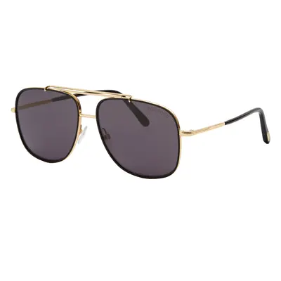 Tom Ford Man Sunglass FT0693 - Frame color: Shiny Gold, Lens color: Grey