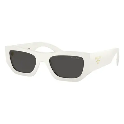 Prada Unisex Sunglass PR A01S - Frame color: White, Lens color: Dark Grey