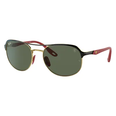 Ray-Ban Unisex Sunglass RB3685M Scuderia Ferrari Collection - Frame color: Black On Gold, Lens 