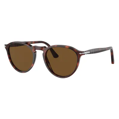 Persol Unisex Sunglass PO3286S - Frame color: Havana, Lens color: Polar Brown