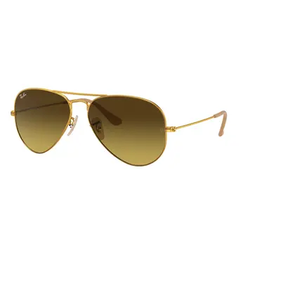 Ray-Ban Unisex Sunglass RB3025 Aviator Gradient - Frame color: Gold, Lens color: Brown Gradient