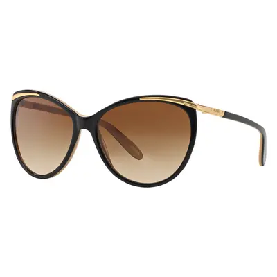 Ralph Woman Sunglass RA5150 - Frame color: Shiny Black On Nude & Gold, Lens color: Light Brown 