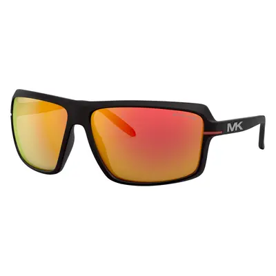 Michael Kors Man Sunglass MK2114 Carson - Frame color: Matte Black, Lens color: Red Mirror