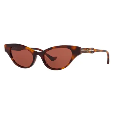 Gucci Woman Sunglass GG1298S - Frame color: Tortoise, Lens color: Red