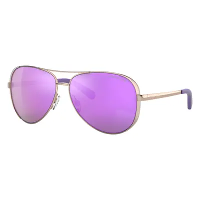 Michael Kors Woman Sunglass MK5004 Chelsea - Frame color: Rose Gold, Lens color: Purple Mirror