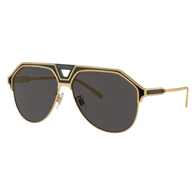 Dolce&Gabbana Man Sunglass DG2257 - Frame color: Gold/Matte Black, Lens color: Dark Grey