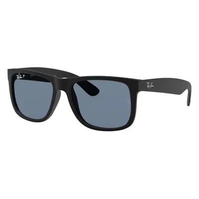 Ray-Ban Man Sunglass RB4165 Justin Classic - Frame color: Rubber Black, Lens color: Dark Blue