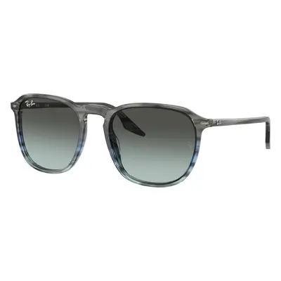 Ray-Ban Unisex Sunglass RB2203 - Frame color: Striped Grey & Blue, Lens color: Blue/Black